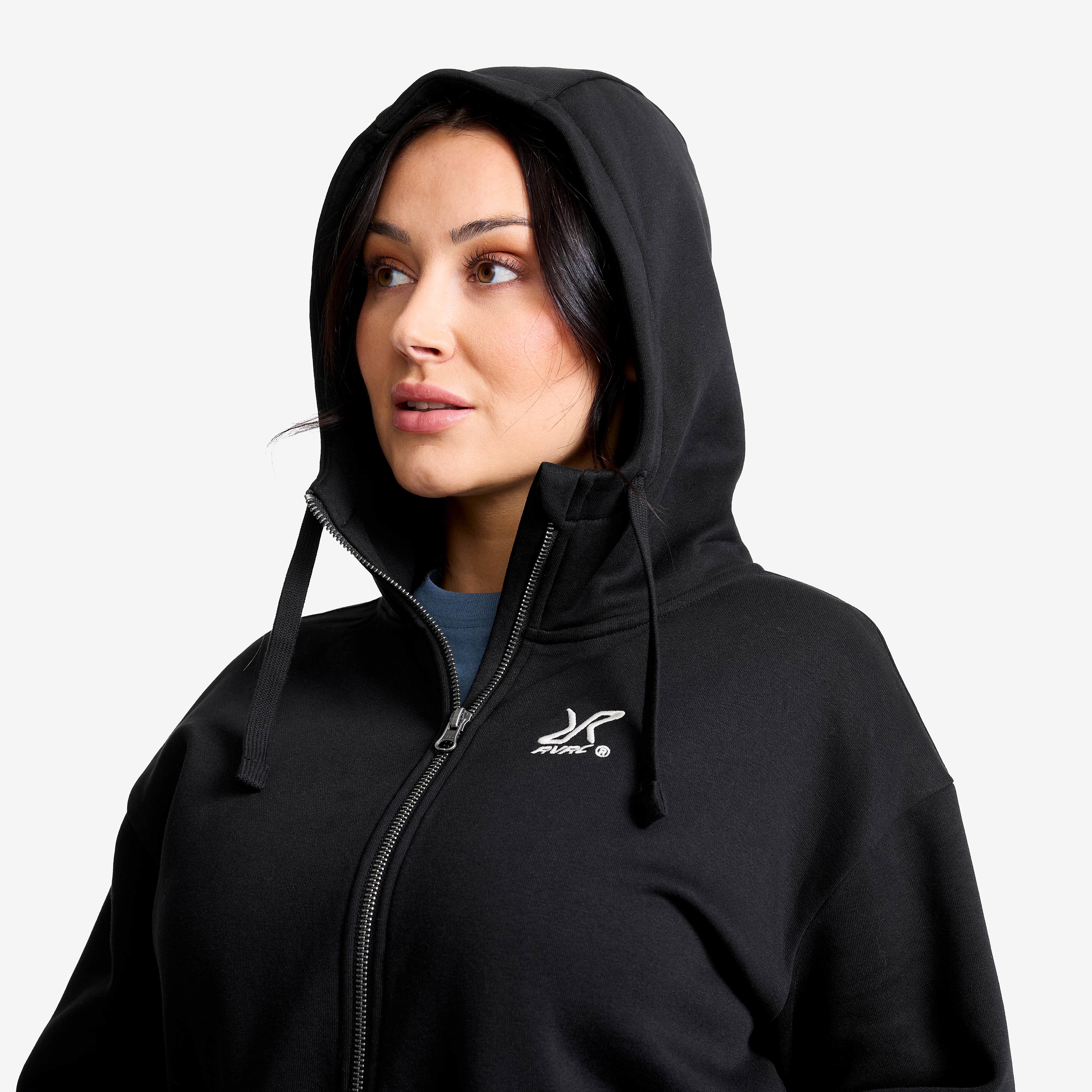 RVRC Full-zip Hoodie Dame Black