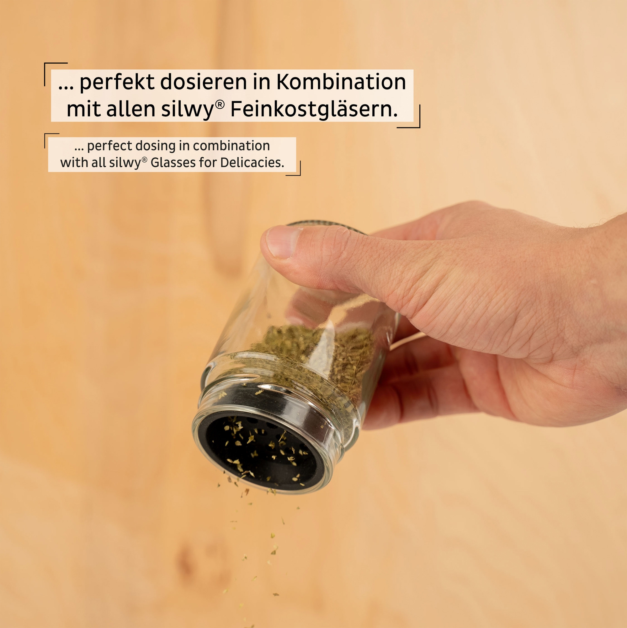 Silwy Streueinsätze MIX für Feinkost-Magnetgläser