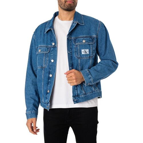 Calvin Klein Jeans - Chaqueta Vaquera Normal De Los Años 90 Azul