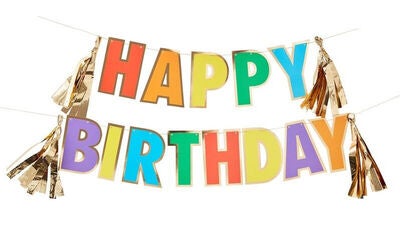 Ginger Ray Ballongkrans, Happy Birthday