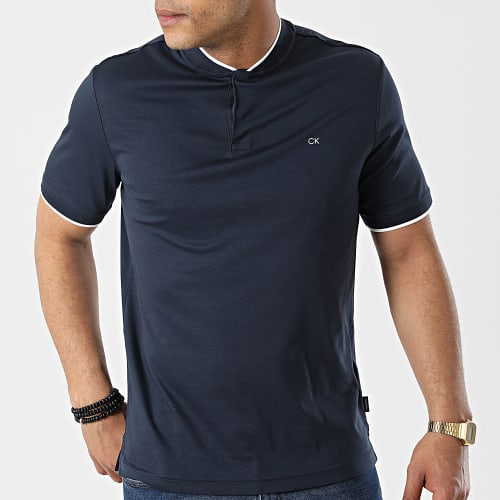 Polo Manches Courtes Smooth Cotton 8997 Bleu Marine