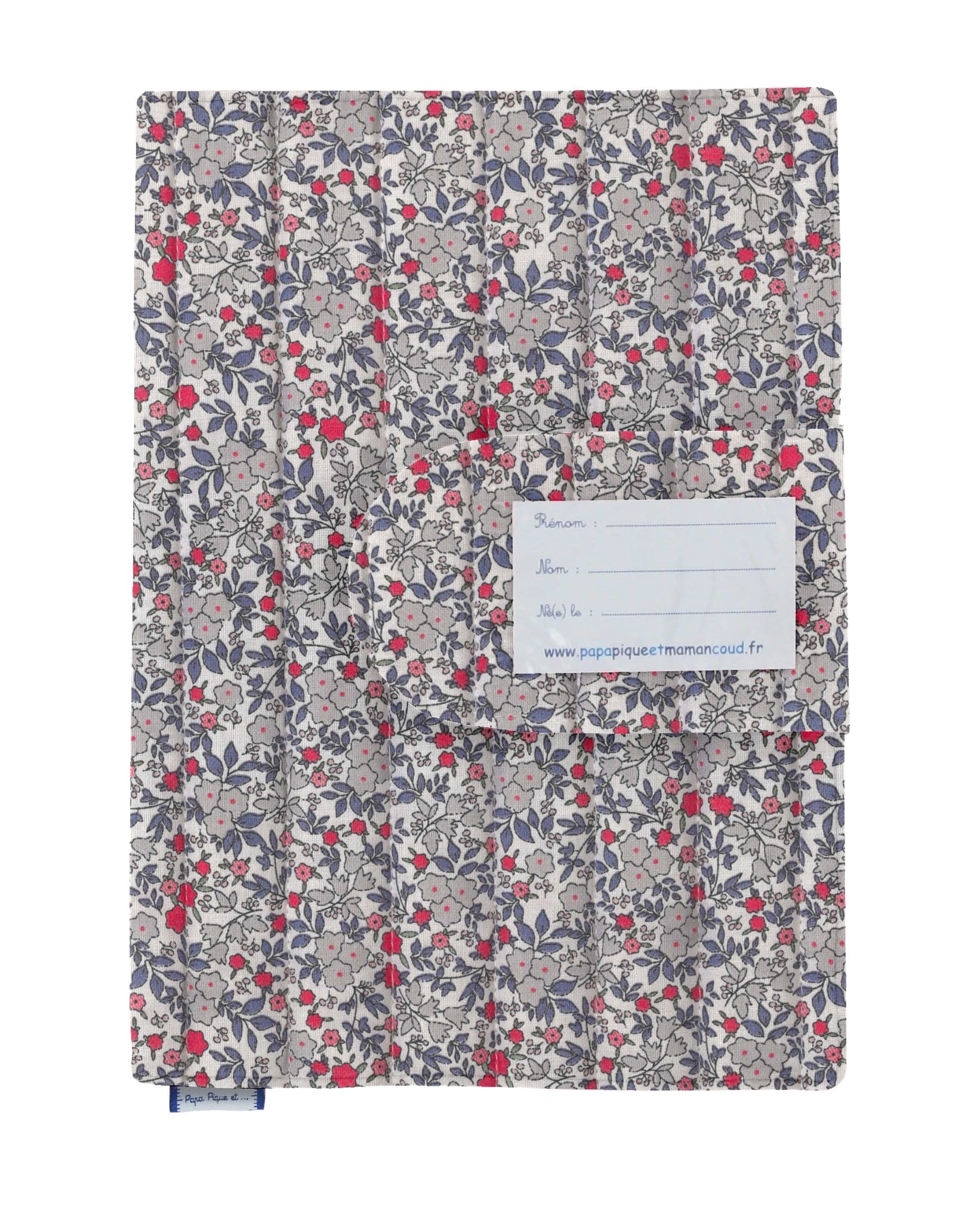 Protège Carnet De Santé Serenade Rouge Gris