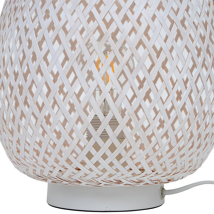 Lampe à poser Kasungu E27 IP20 blanc