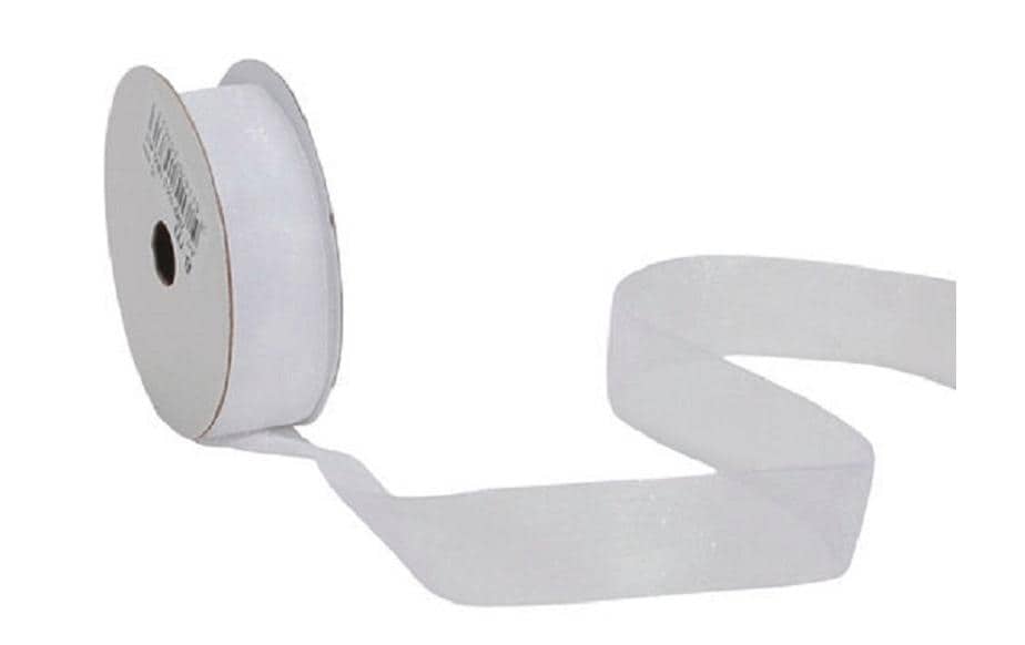 Organzaband Organsa 15 mm x 8 m, WeissBand für Geschenke