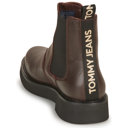 Tommy Jeans - TJW CHELSEA FLAT BOOT - Marron