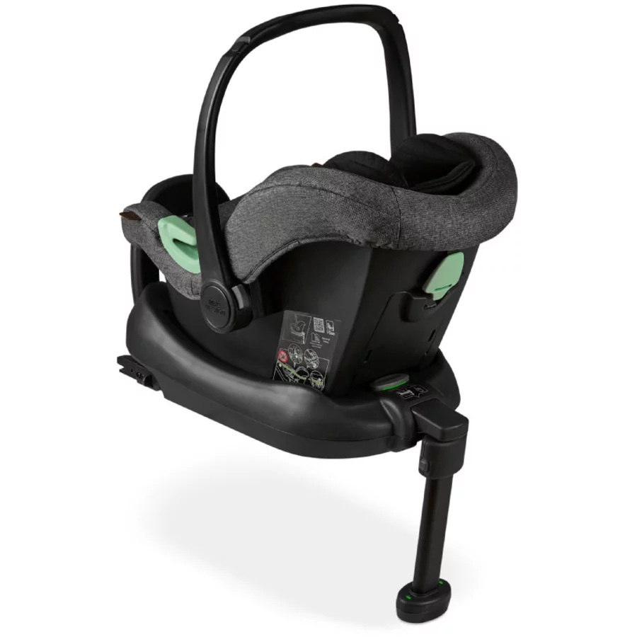 ABC Design Babyschale Tulip Asphalt inkl Isofix Base & Zubehör