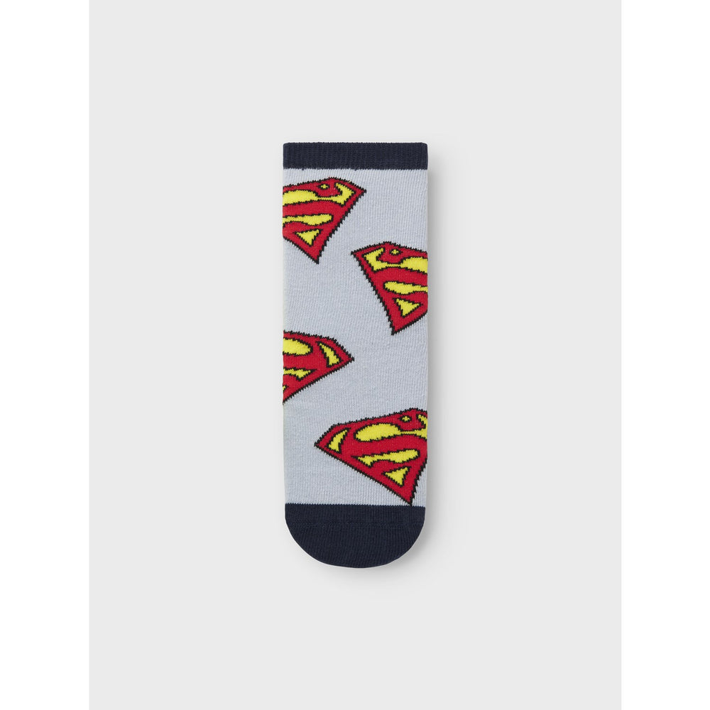 Køb Name It Dusty Blue Nmmjasper Superman 3P Strømper Wab