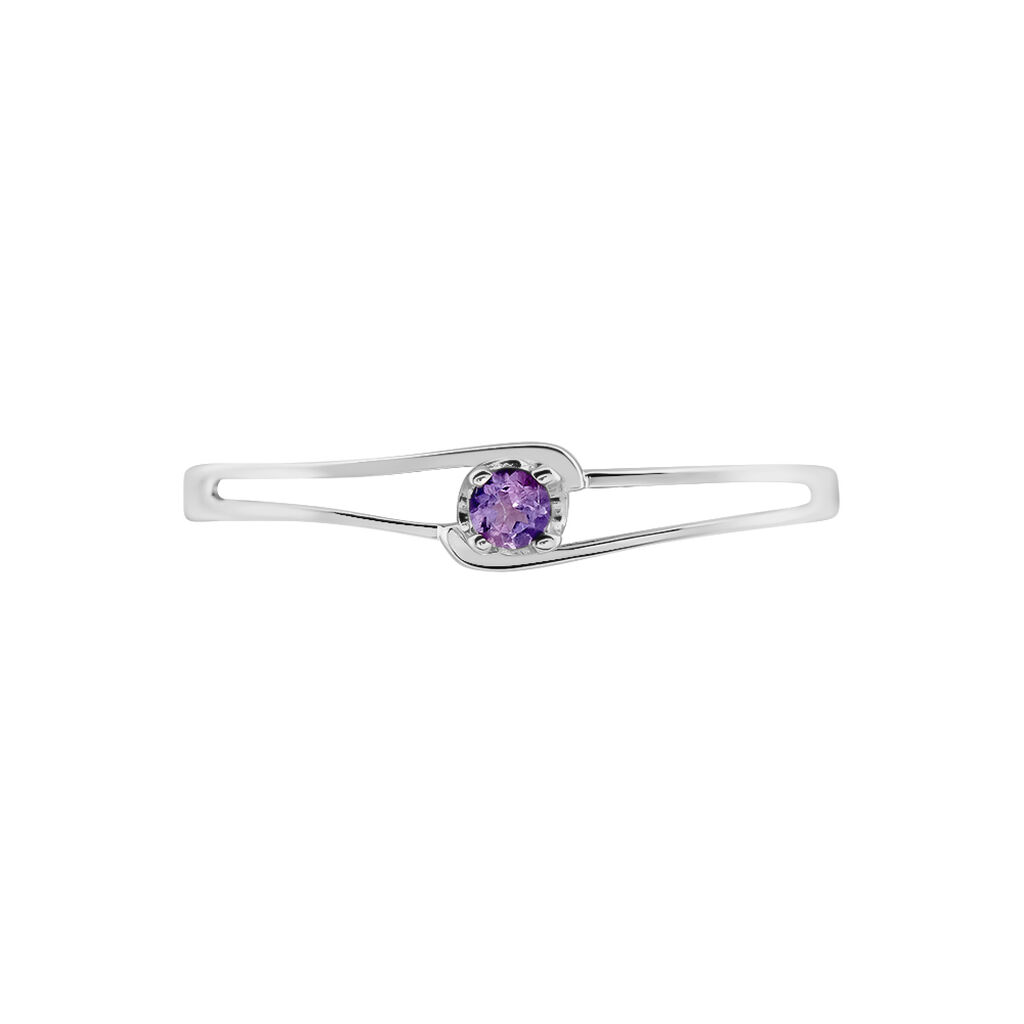 Bague Veroucha Or Blanc Amethyste