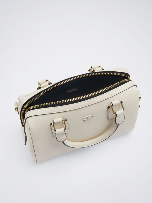 Bolsa Tote para Uso Diário - Branco Sujo