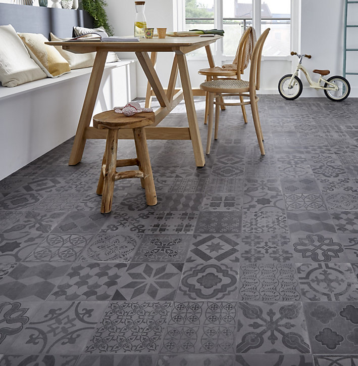 Rouleau PVC Tarkett Alemeria Smok gris (vendu au m²)