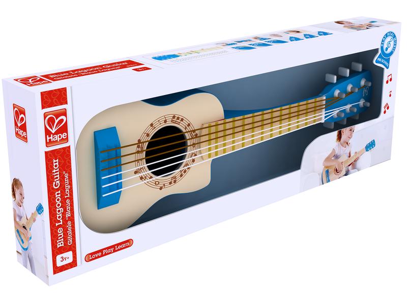 Hape Musikinstrument Gitalele Blaue Lagune Eine Mischung aus klassischer Gitarre und Ukulele
