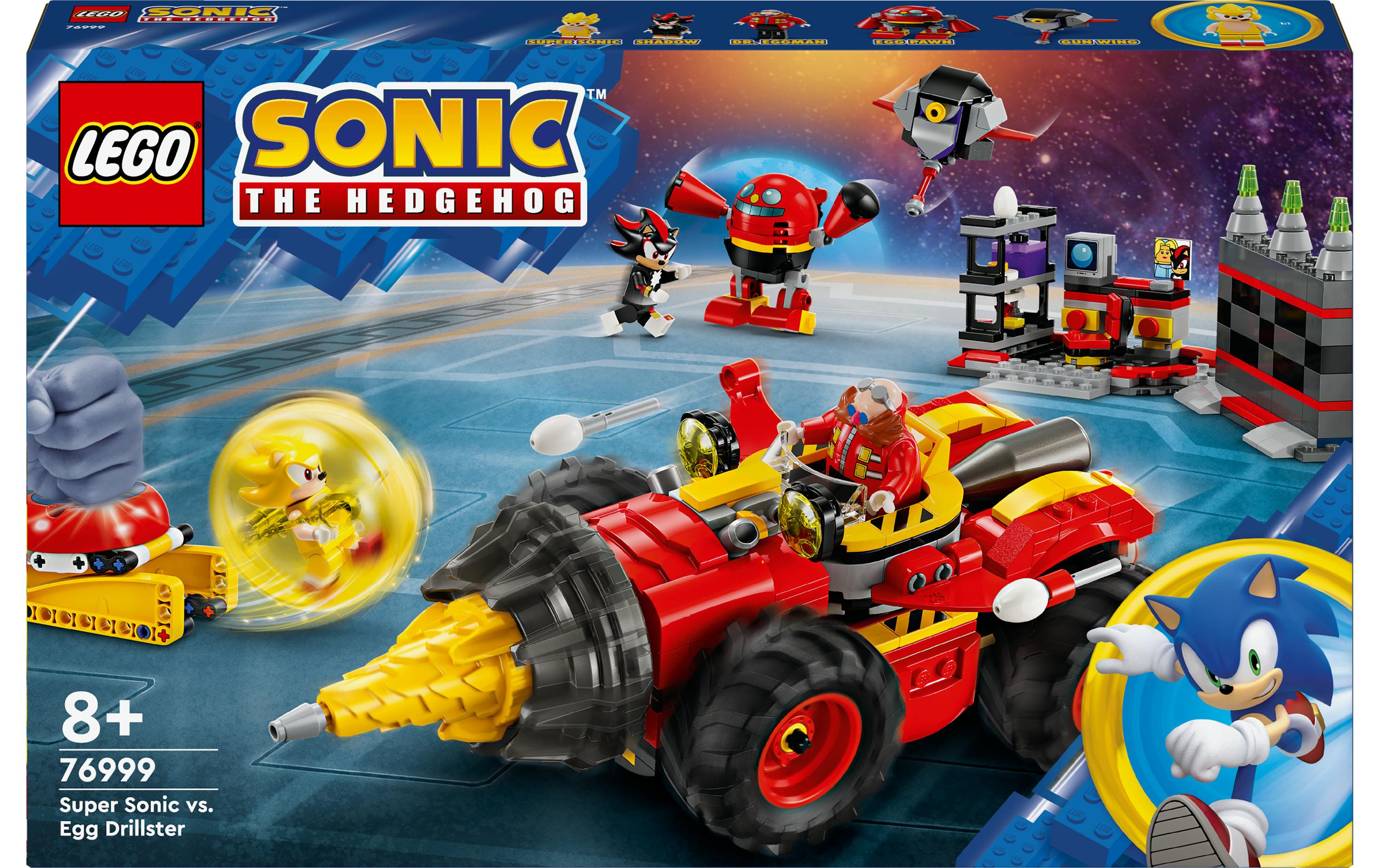 Sonic Super Sonic vs. Egg Drillster 76999LEGO Sonic Bauspielzeug ein tolles Geschenkset für Gamer