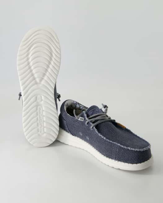 Fusion Jack Jute navy Slipper in Blau