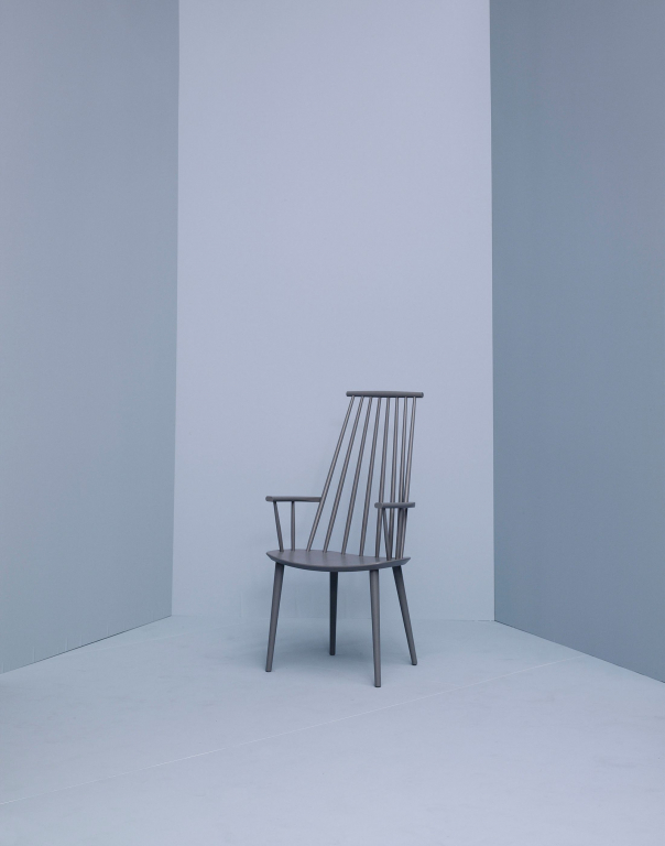 Hay J110 stoel gelakt beuken, warm grey