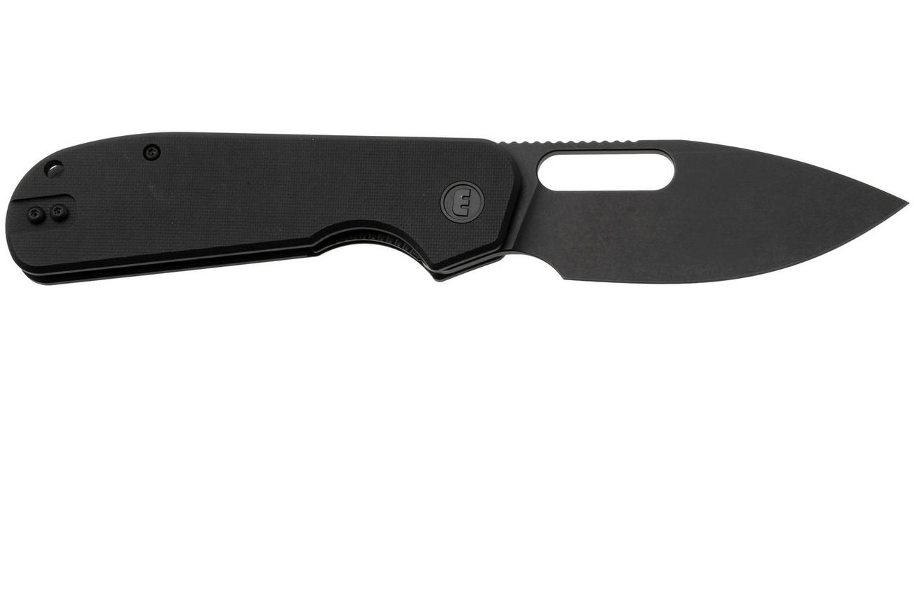 Eutektik EFD EFD-BBW-L Blackwashed 14C28N, Black G10, linkshandig zakmes