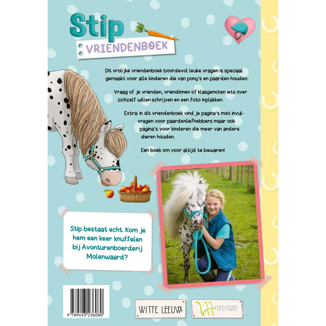 Uitgeverij witte leeuw vriendenboek - stip de pony