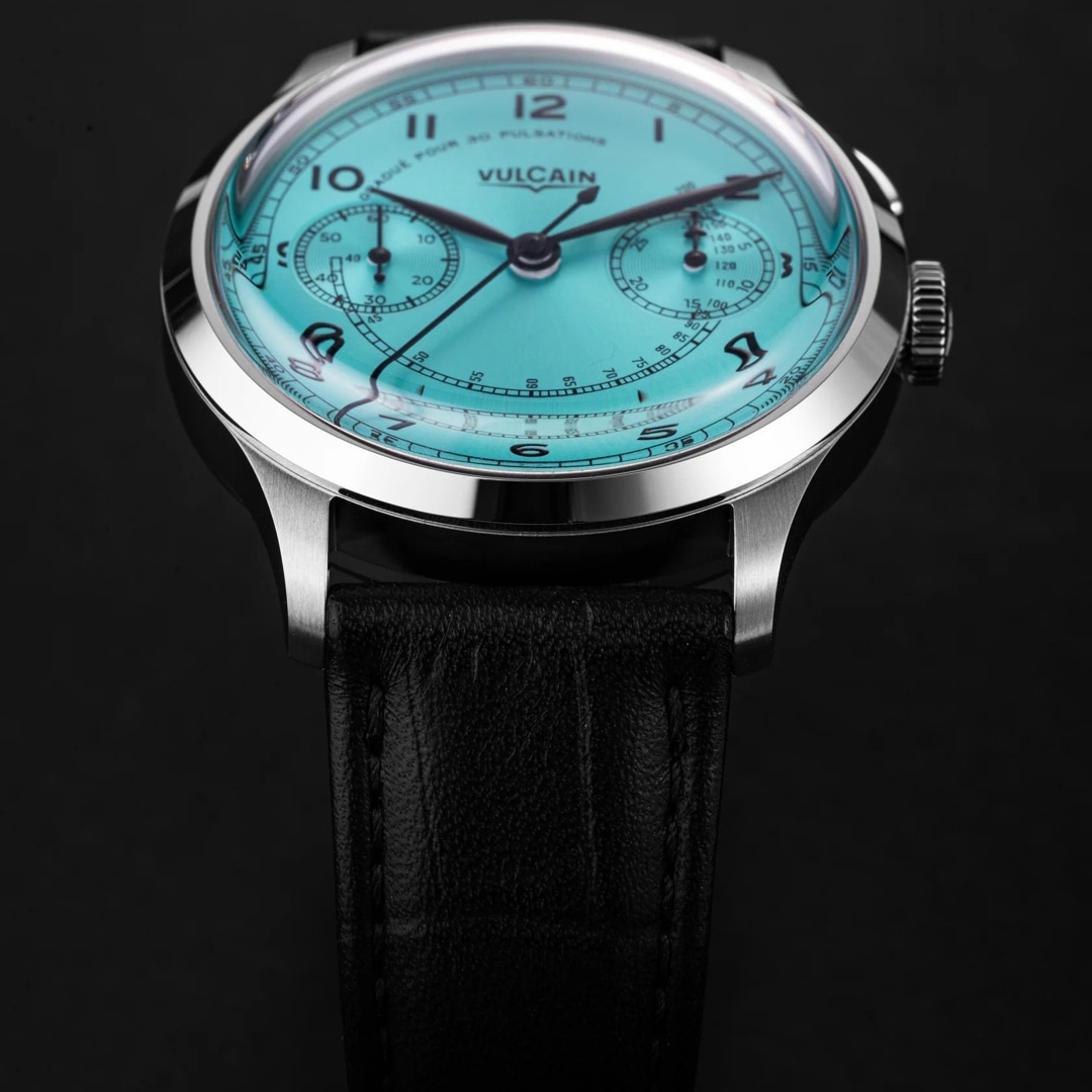 Vulcain Monopusher Heritage Turquoise 39mm