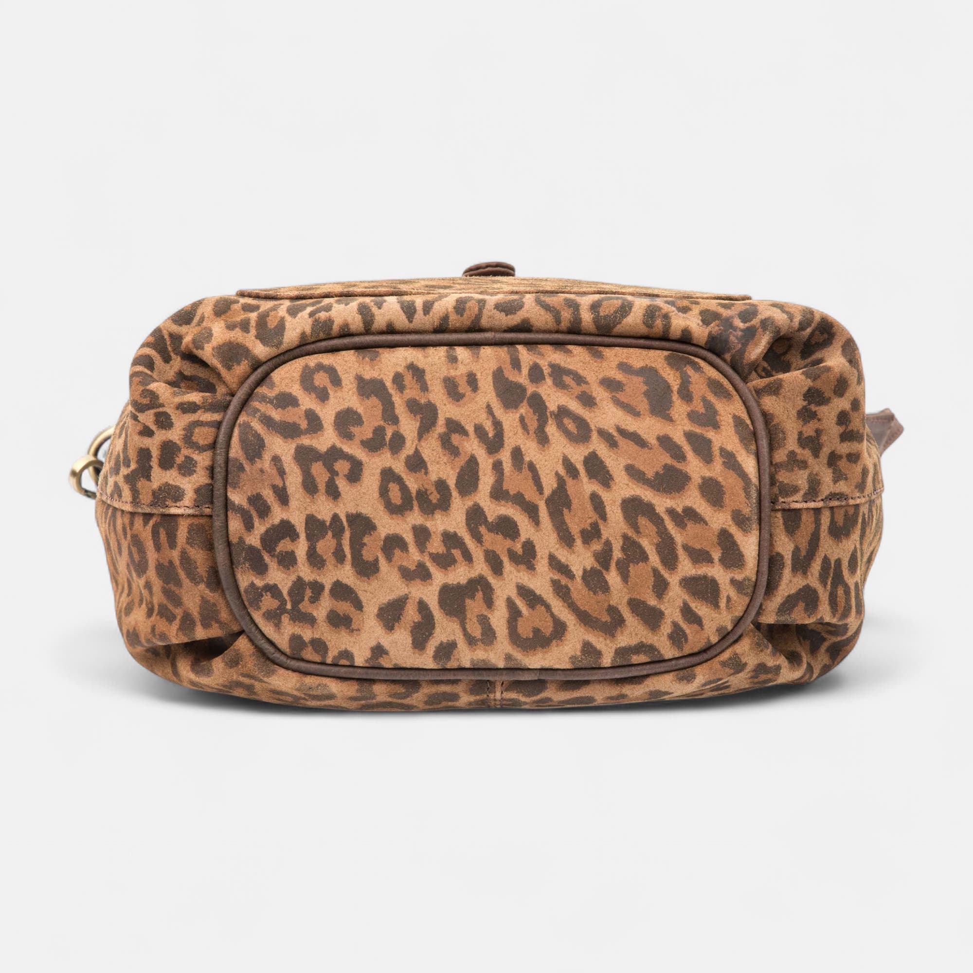 Sac bandoulière en cuir marron