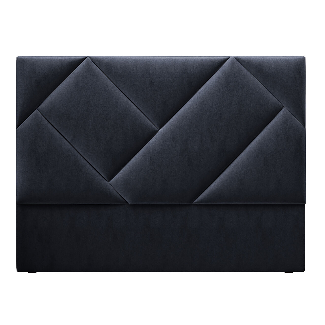Intérieurs 86 Tête de Lit en Velours Haussmann bleu foncé - 180x120 cm