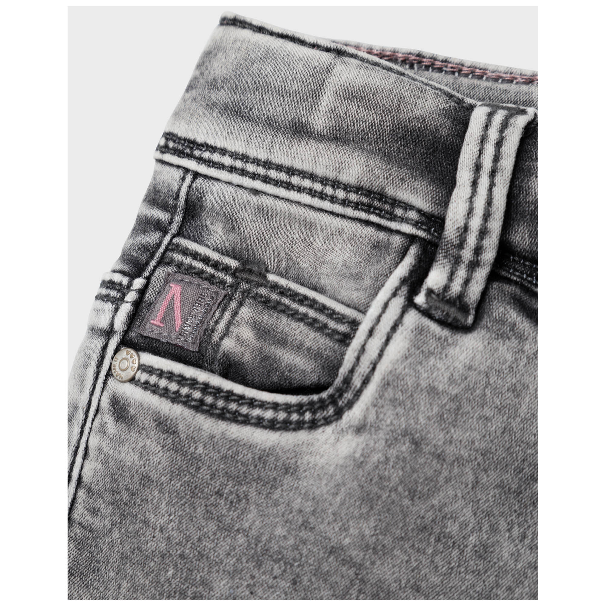 Name it peuter jeans  effen grijs