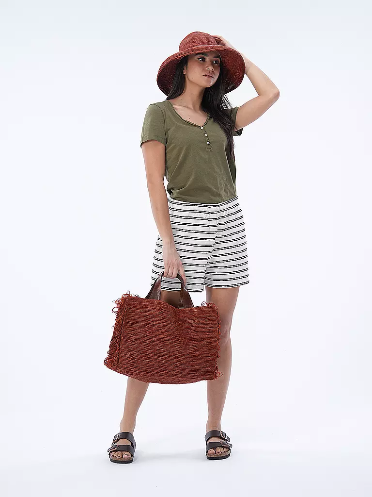 IBELIV Strohtasche - Shopper ONJA rot