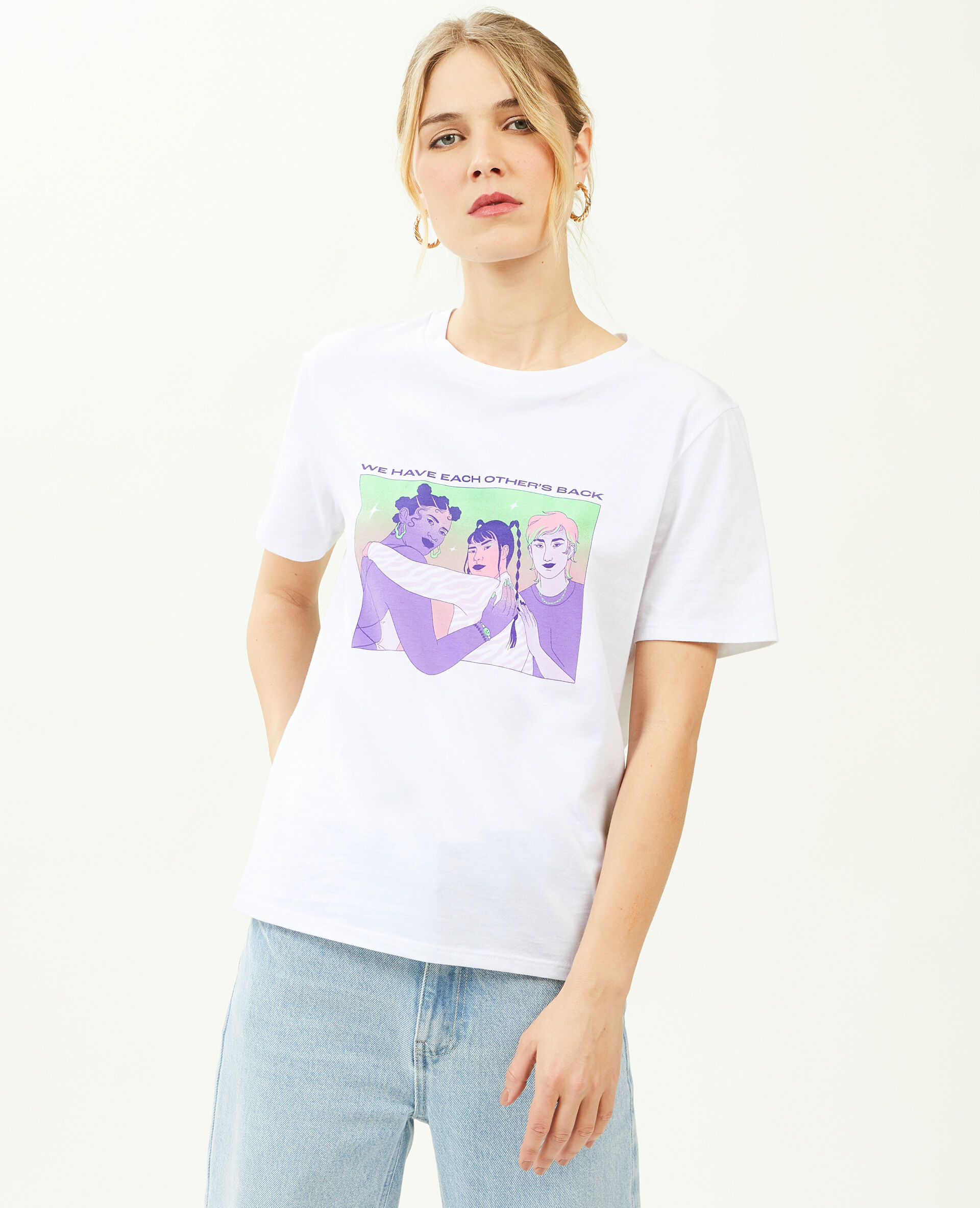 T-shirt pimkie X En avant toute(s) - Blanc