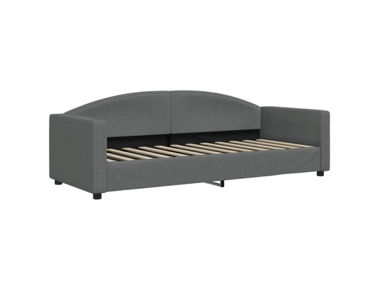 VIDAXL - Lit de jour avec lit gigogne gris foncé 80x200 cm tissu