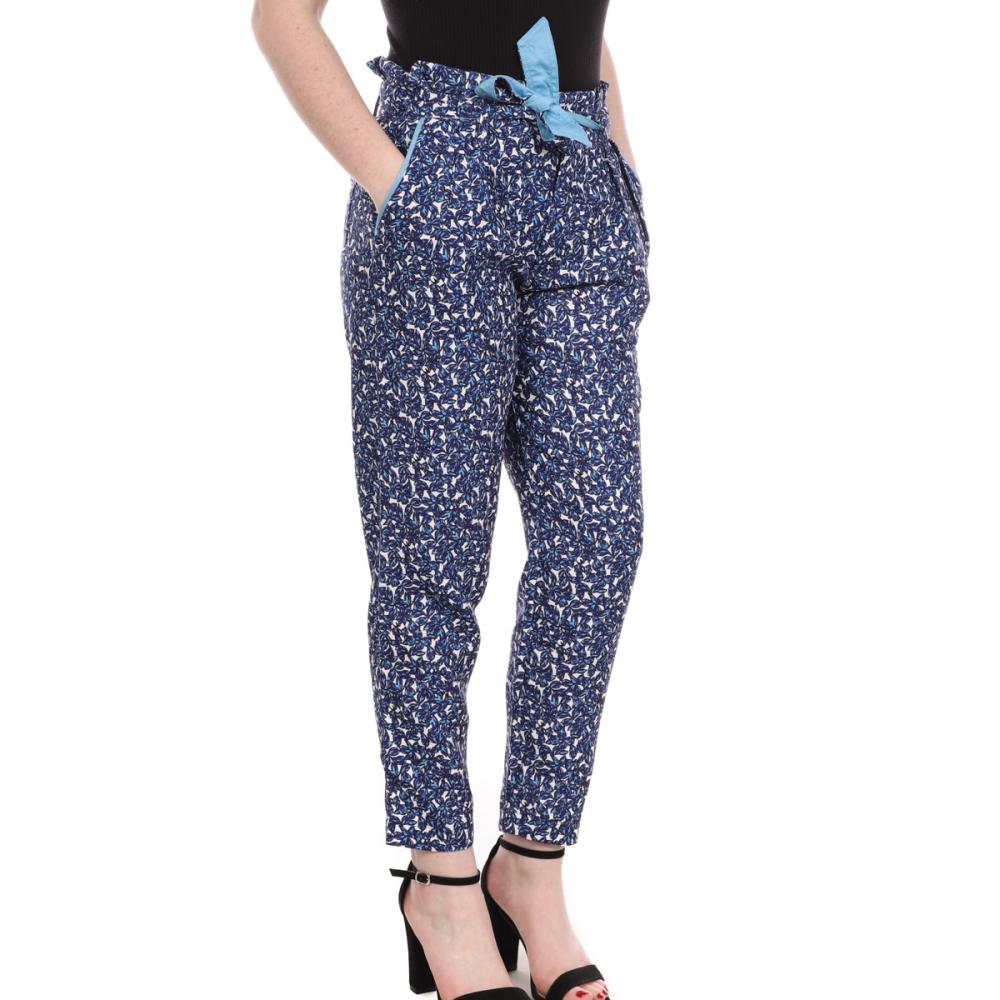 Kaporal Pantalon Bleu à fleurs Femme Kaporal Polo