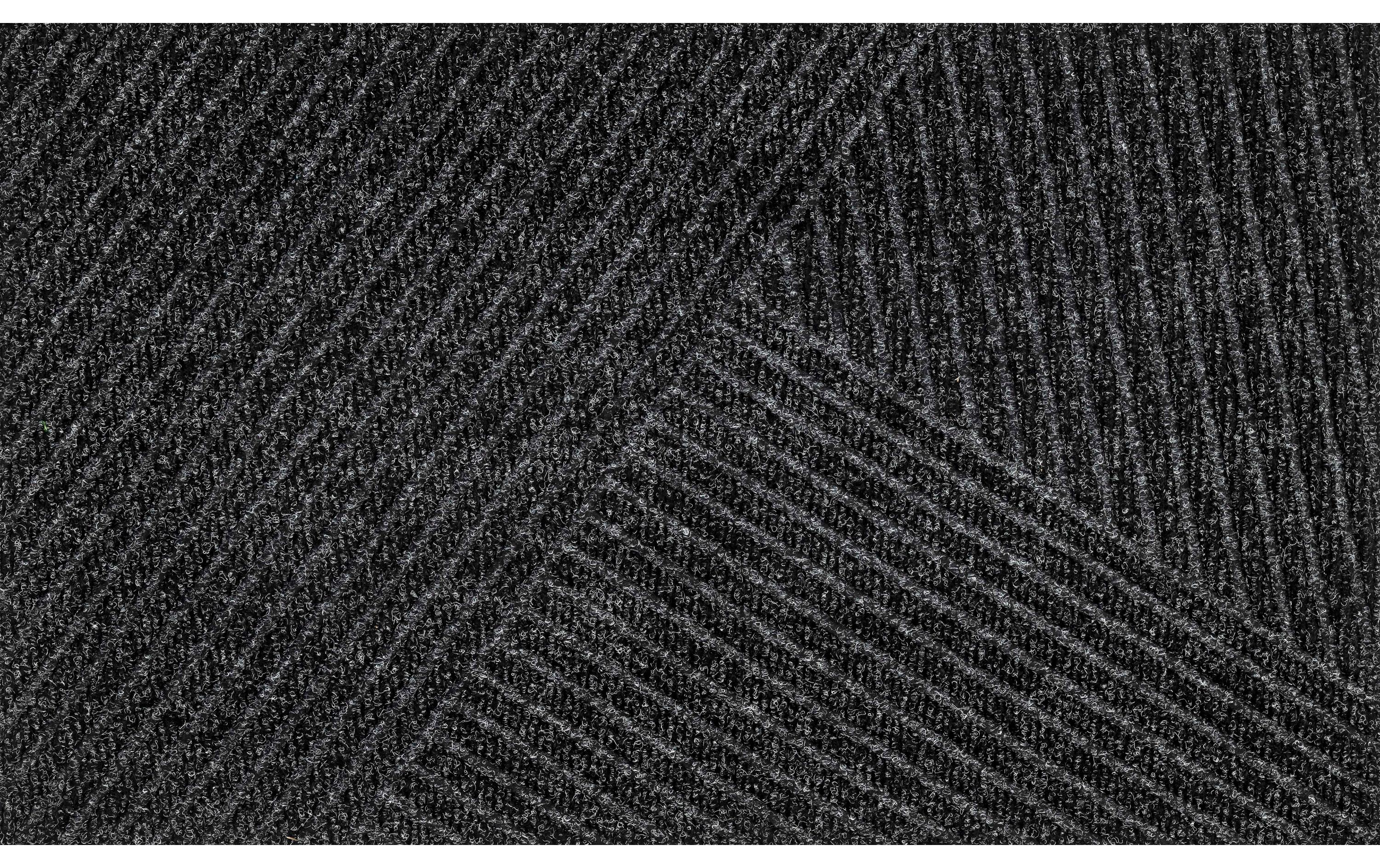 Fussmatte Dune Stripes 45 cm x 75 cm, DunkelgrauRutschfeste Outdoor Fussmatte