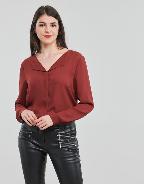 Vila - VILUCY L/S SHIRT - Bordeaux