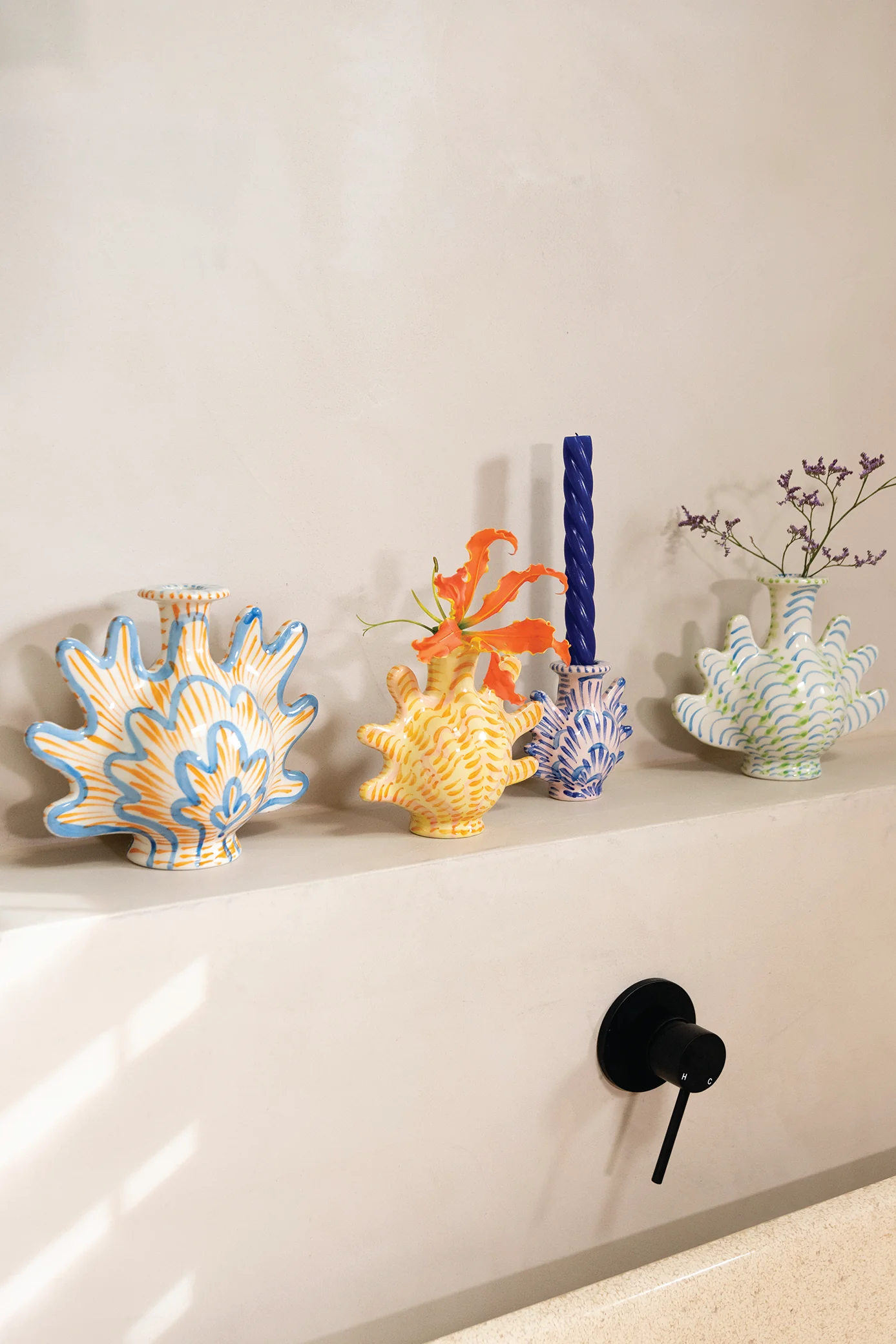 &Klevering  Shellegance lysestage - tiny