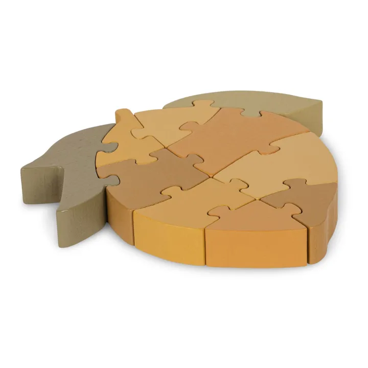 Konges Sløjd Puzzle Citron en bois FSC | Jaune