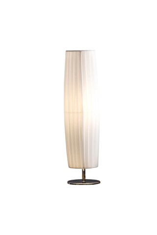Retrofit Tischlampe rund 60 cm weiß