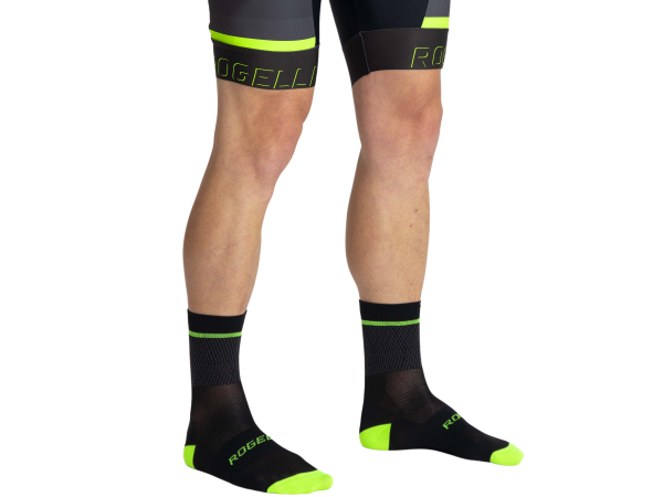 Rogelli Hero 2 Strømper, Black/Fluor