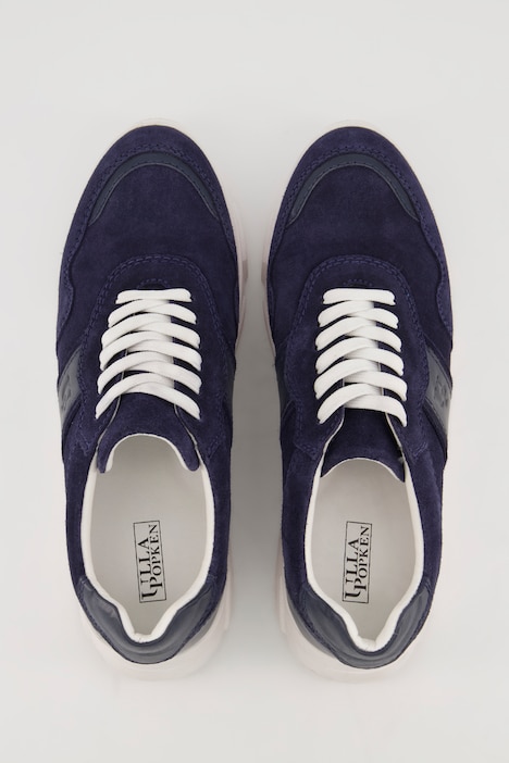 Leder-Sneaker, Chunky-Sohle, Wechselfußbett, Weite H