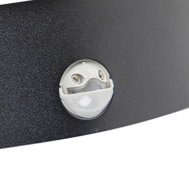 Buiten wandlamp zwart IP44 met bewegingssensor - Miro