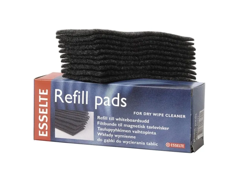 Filtpuder til Esselte whiteboardvisker - refill pads (10 stk.)