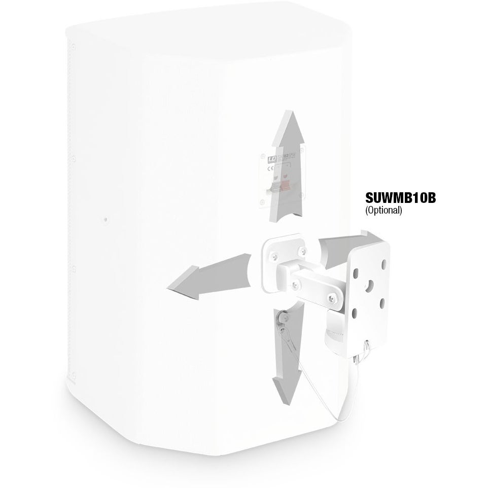 LD Systems SAT 82 G2 W passieve tweeweg installatie luidspreker 8 inch (per stuk)