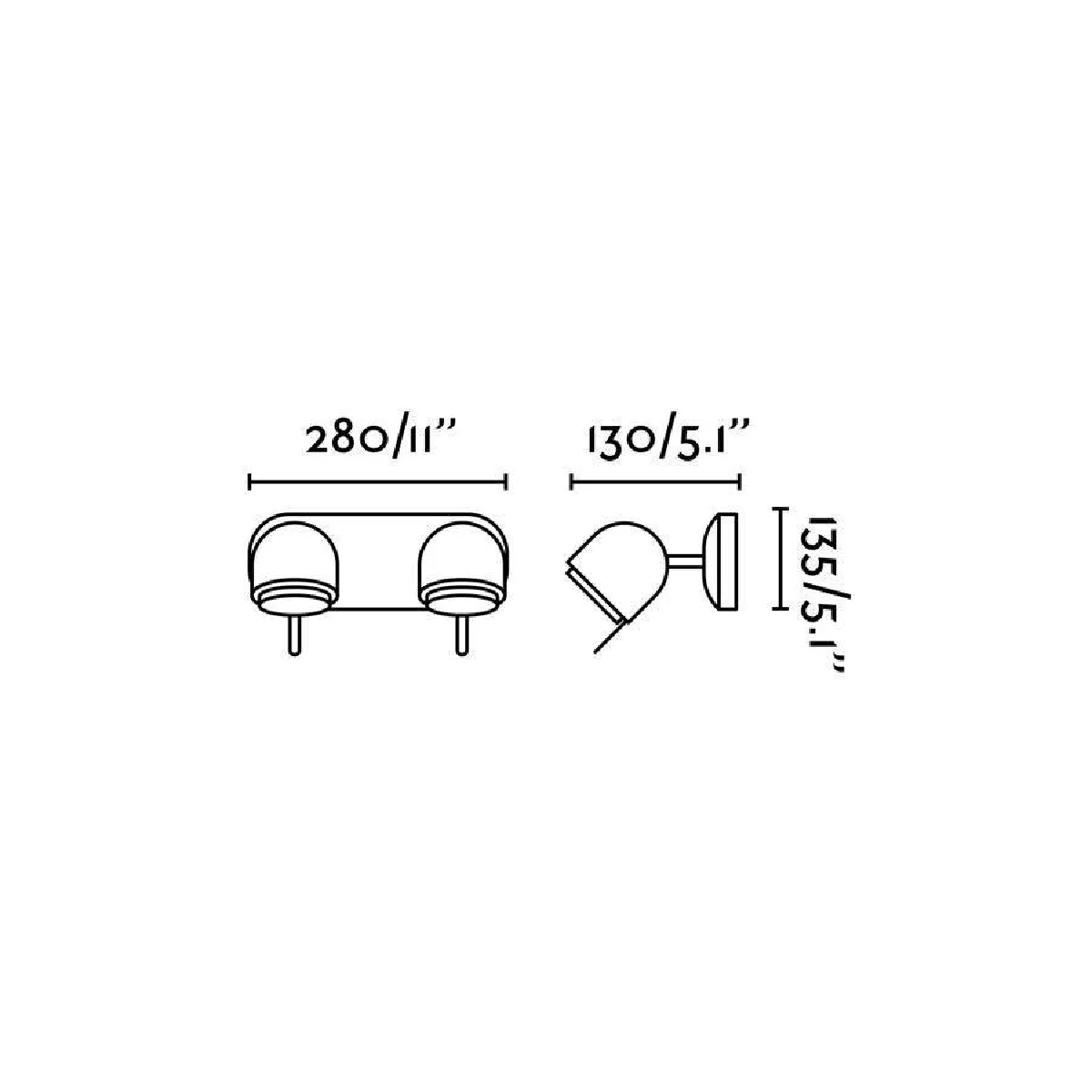 Faro Aplique Murale Stone 2 Ampoules