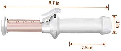 KKMNDE Fer à friser sans Fil Baguette à friser en céramique Professionnel 2 en 1 Mini bigoudi pour Boucles lches USB Rechargeable