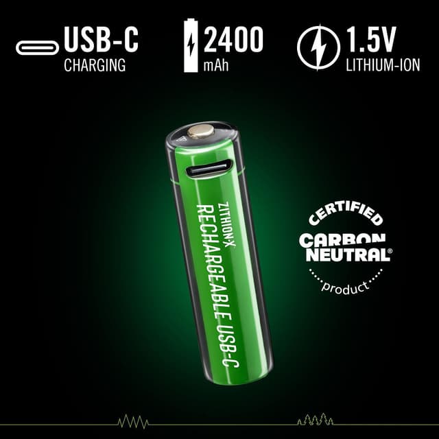 Coast ZXAA Zithion-X USB-C genopladelige litiumbatterier 4pk