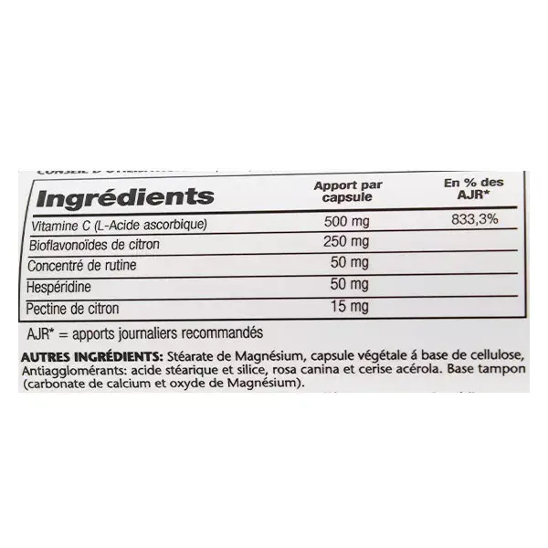 Solaray Super Bio C 500mg 100 cápsulas vegetais