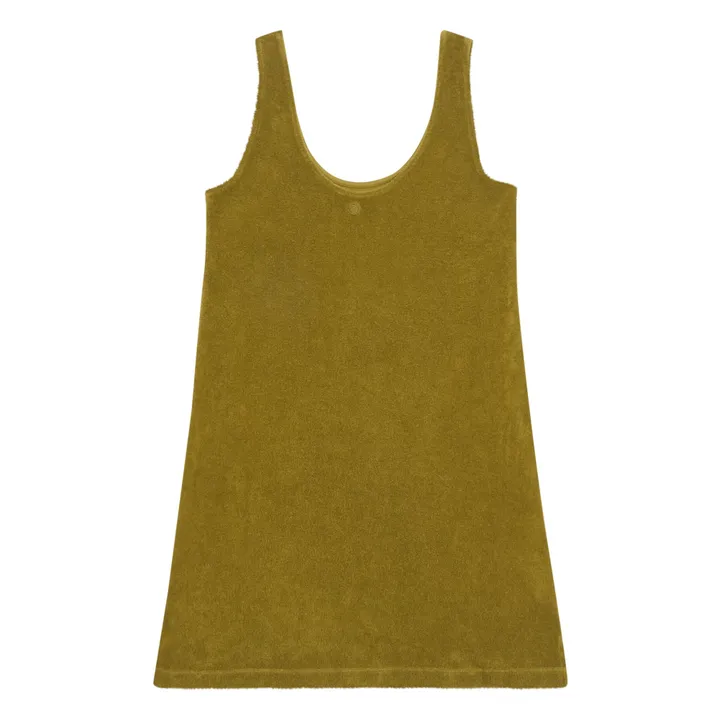 SMALLABLE BASICS Robe Courte éponge | Vert olive