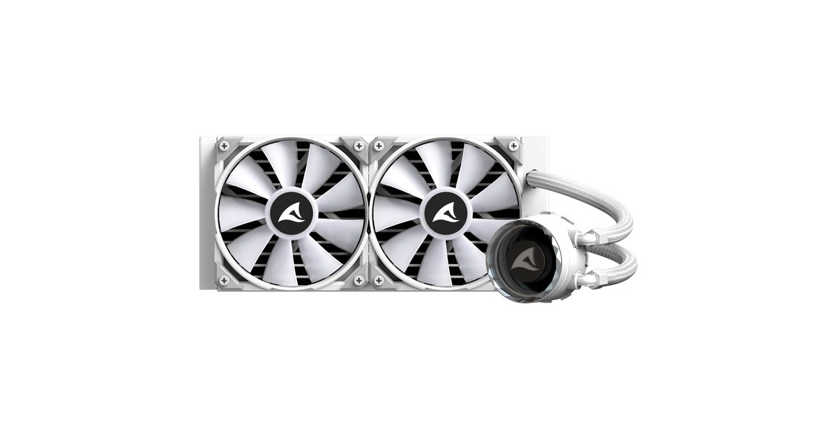 SharkoonS80 RGB White waterkoeling  (Wit, 4-pins PWM fan-connector)