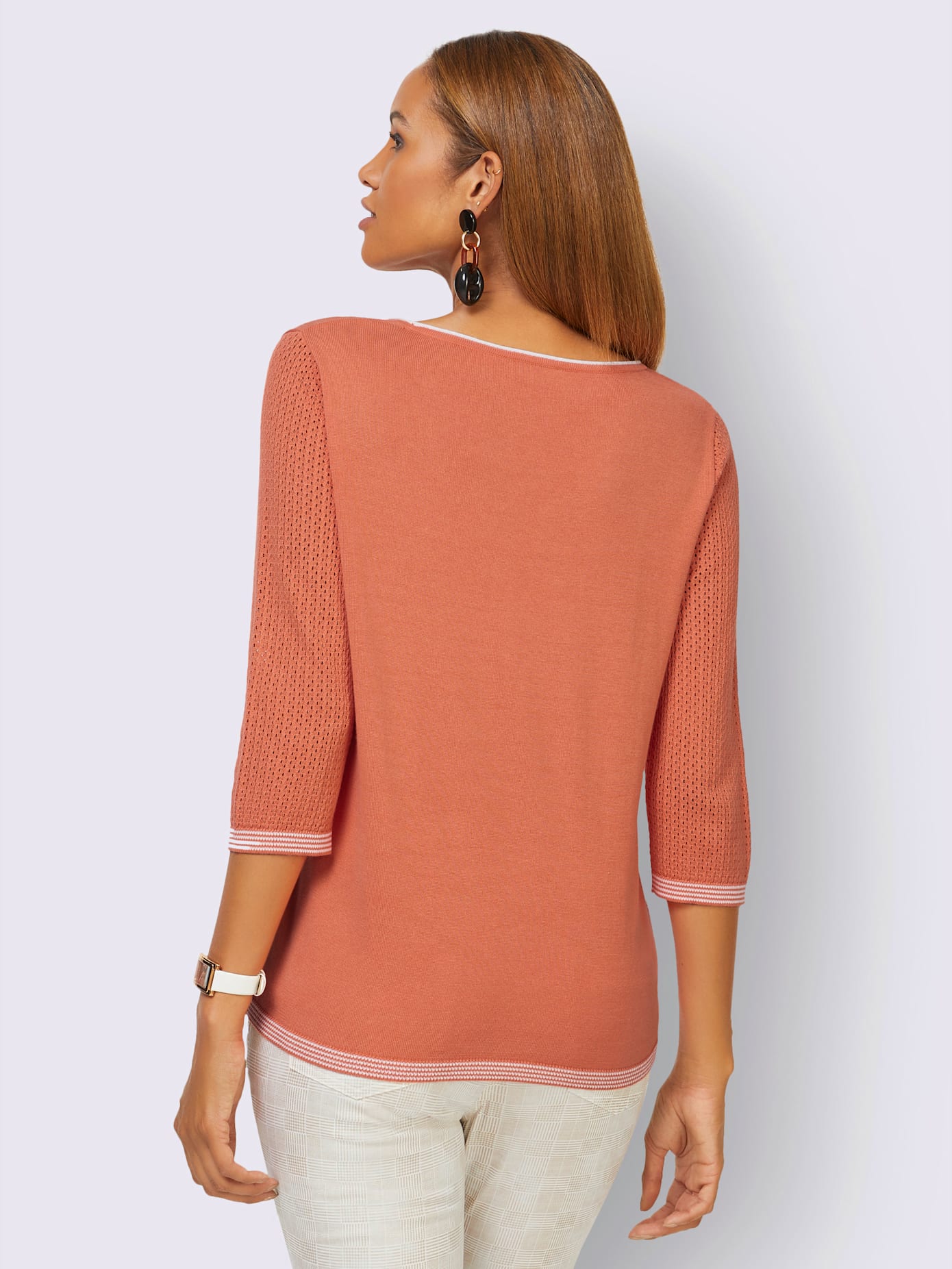 Pull mélange coton-viscose