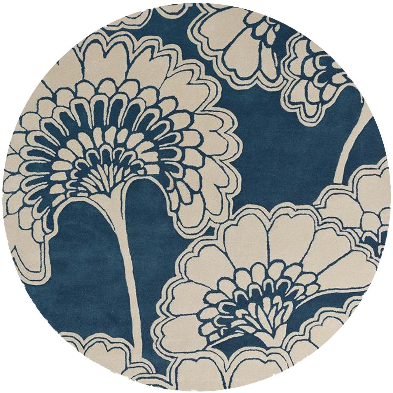Vloerkleed Midnight 039708 Japanese Floral