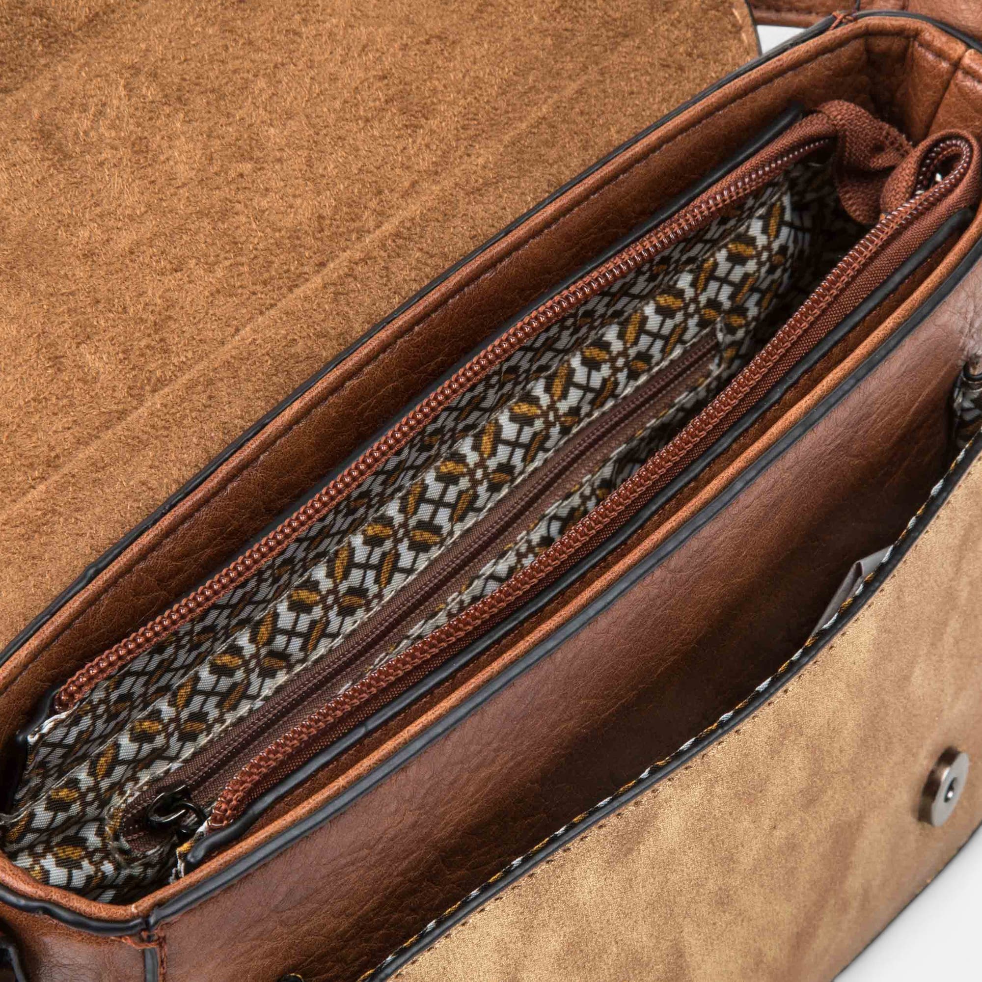 Sac bandoulière cognac