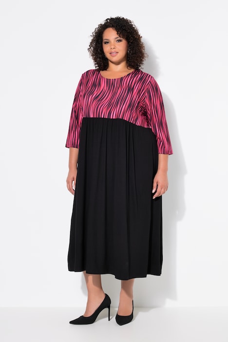 Jerseykleid, A-Linie, Alloverprint