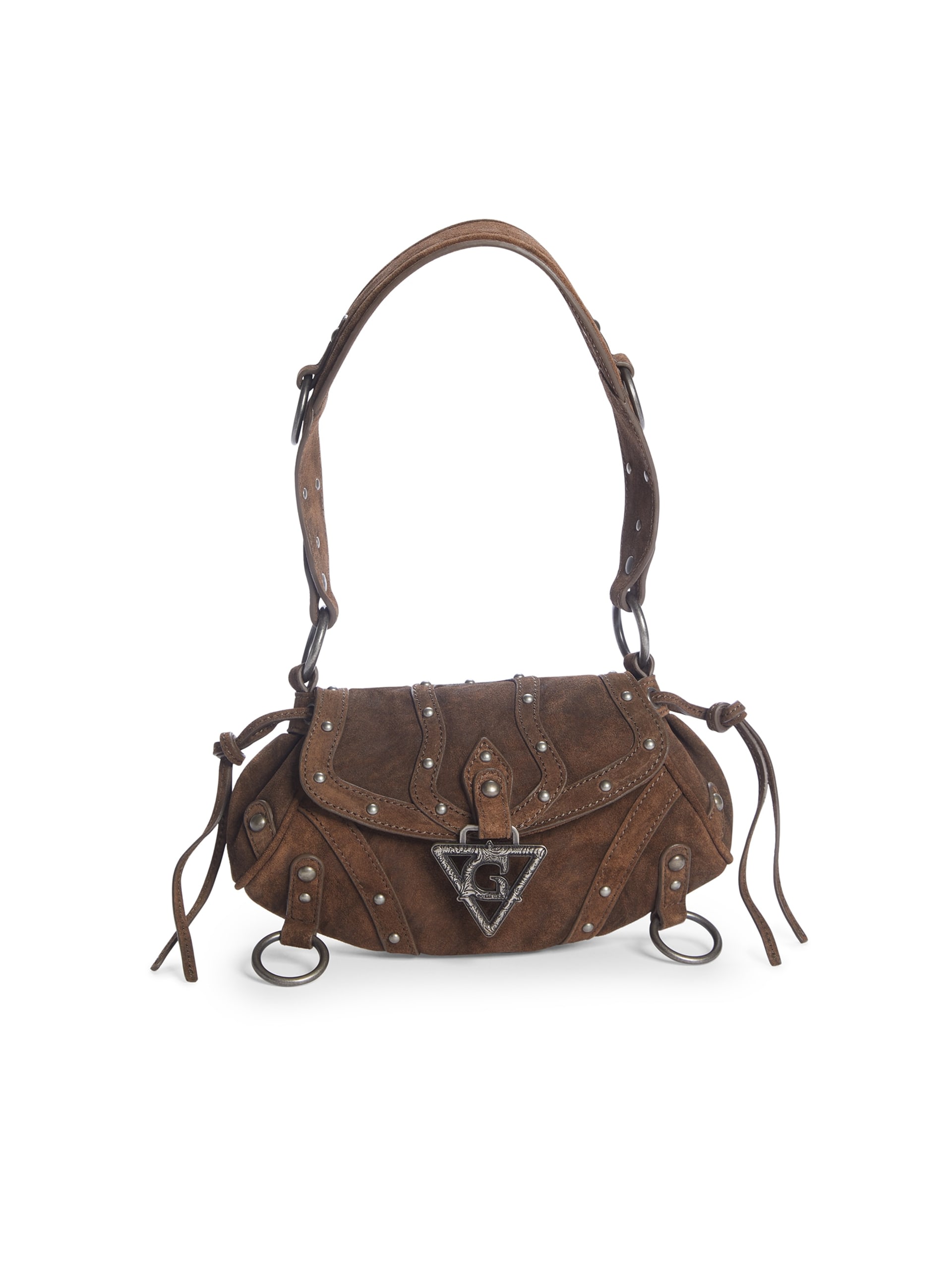 mini bolsa fashion de camurça