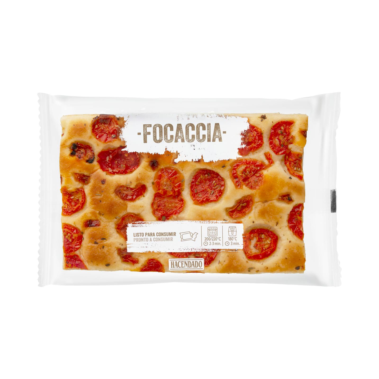 Focaccia aux tomates cerises Hacendado
